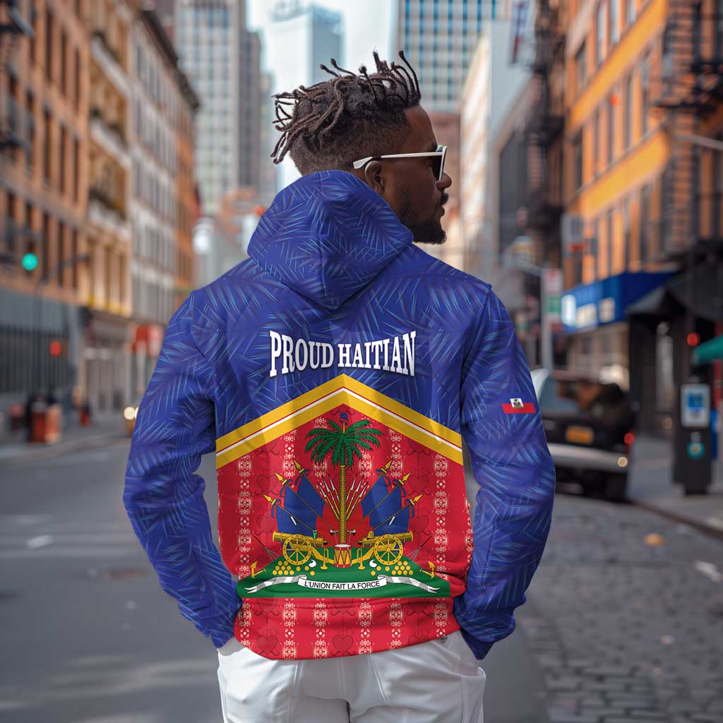Afro-Haitians Hoodie Proud Ayiti Veve Vodou Royal Palm Leaves - Wonder Print Shop