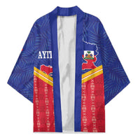 Afro-Haitians Kimono Proud Ayiti Veve Vodou Royal Palm Leaves - Wonder Print Shop