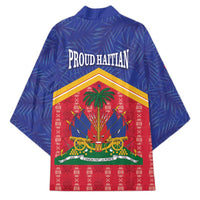 Afro-Haitians Kimono Proud Ayiti Veve Vodou Royal Palm Leaves - Wonder Print Shop