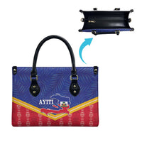 Afro-Haitians Leather Bag Proud Ayiti Veve Vodou Royal Palm Leaves - Wonder Print Shop