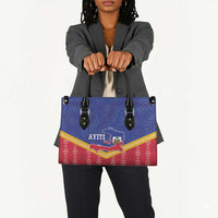 Afro-Haitians Leather Bag Proud Ayiti Veve Vodou Royal Palm Leaves - Wonder Print Shop