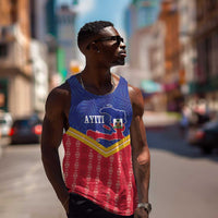 Afro-Haitians Men Tank Top Proud Ayiti Veve Vodou Royal Palm Leaves - Wonder Print Shop