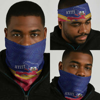 Afro-Haitians Neck Gaiter Proud Ayiti Veve Vodou Royal Palm Leaves - Wonder Print Shop