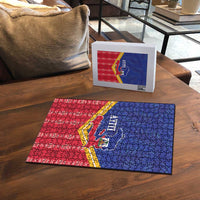 Afro-Haitians Puzzle Proud Ayiti Veve Vodou Royal Palm Leaves - Wonder Print Shop