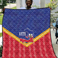Afro-Haitians Quilt Proud Ayiti Veve Vodou Royal Palm Leaves - Wonder Print Shop