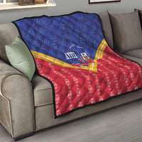 Afro-Haitians Quilt Proud Ayiti Veve Vodou Royal Palm Leaves - Wonder Print Shop