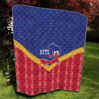 Afro-Haitians Quilt Proud Ayiti Veve Vodou Royal Palm Leaves - Wonder Print Shop
