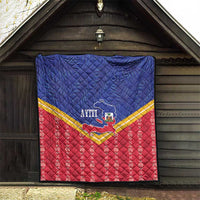 Afro-Haitians Quilt Proud Ayiti Veve Vodou Royal Palm Leaves - Wonder Print Shop