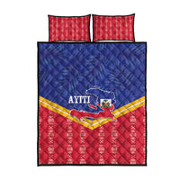 Afro-Haitians Quilt Bed Set Proud Ayiti Veve Vodou Royal Palm Leaves - Wonder Print Shop