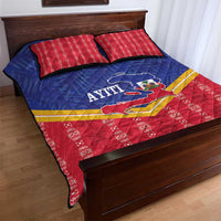 Afro-Haitians Quilt Bed Set Proud Ayiti Veve Vodou Royal Palm Leaves - Wonder Print Shop