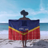 Afro-Haitians Sarong Proud Ayiti Veve Vodou Royal Palm Leaves - Wonder Print Shop