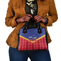 Afro-Haitians Shoulder Handbag Proud Ayiti Veve Vodou Royal Palm Leaves - Wonder Print Shop