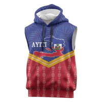 Afro-Haitians Sleeveless Hoodie Proud Ayiti Veve Vodou Royal Palm Leaves - Wonder Print Shop