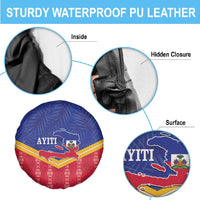 Afro-Haitians Spare Tire Cover Proud Ayiti Veve Vodou Royal Palm Leaves - Wonder Print Shop