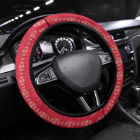 Afro-Haitians Steering Wheel Cover Proud Ayiti Veve Vodou Royal Palm Leaves - Wonder Print Shop