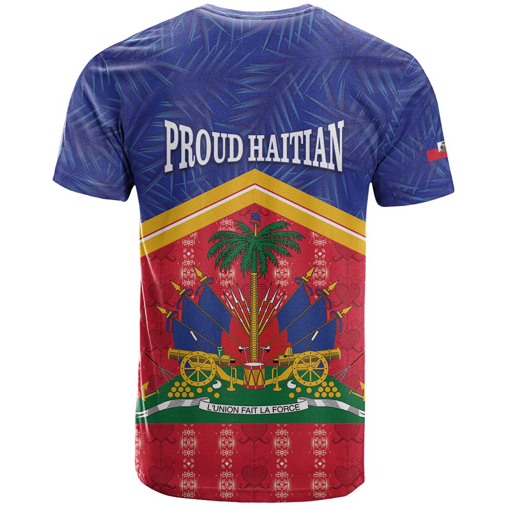 Afro-Haitians T shirt Proud Ayiti Veve Vodou Royal Palm Leaves LT14