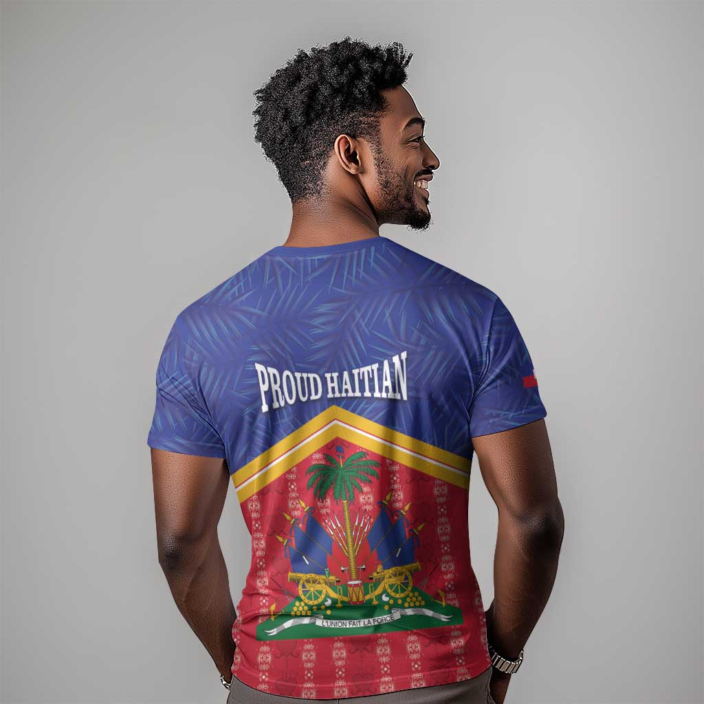 Afro-Haitians T shirt Proud Ayiti Veve Vodou Royal Palm Leaves LT14