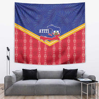 Afro-Haitians Tapestry Proud Ayiti Veve Vodou Royal Palm Leaves - Wonder Print Shop