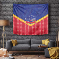 Afro-Haitians Tapestry Proud Ayiti Veve Vodou Royal Palm Leaves - Wonder Print Shop