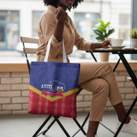 Afro-Haitians Tote Bag Proud Ayiti Veve Vodou Royal Palm Leaves - Wonder Print Shop