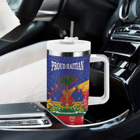 Afro-Haitians Tumbler With Handle Proud Ayiti Veve Vodou Royal Palm Leaves - Wonder Print Shop