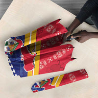 Afro-Haitians Umbrella Proud Ayiti Veve Vodou Royal Palm Leaves - Wonder Print Shop