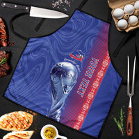Custom Afro-Haiti Football Apron 2026 Grenadye Alaso Blue Version - Wonder Print Shop