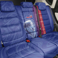 Custom Afro-Haiti Football Back Car Seat Cover 2026 Grenadye Alaso Blue Version - Wonder Print Shop