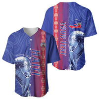 Custom Afro-Haiti Football Baseball Jersey 2026 Grenadye Alaso Blue Version LT14