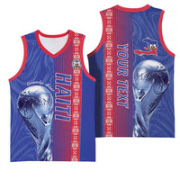 Custom Afro-Haiti Football Basketball Jersey 2026 Grenadye Alaso Blue Version - Wonder Print Shop