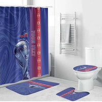 Custom Afro-Haiti Football Bathroom Set 2026 Grenadye Alaso Blue Version - Wonder Print Shop
