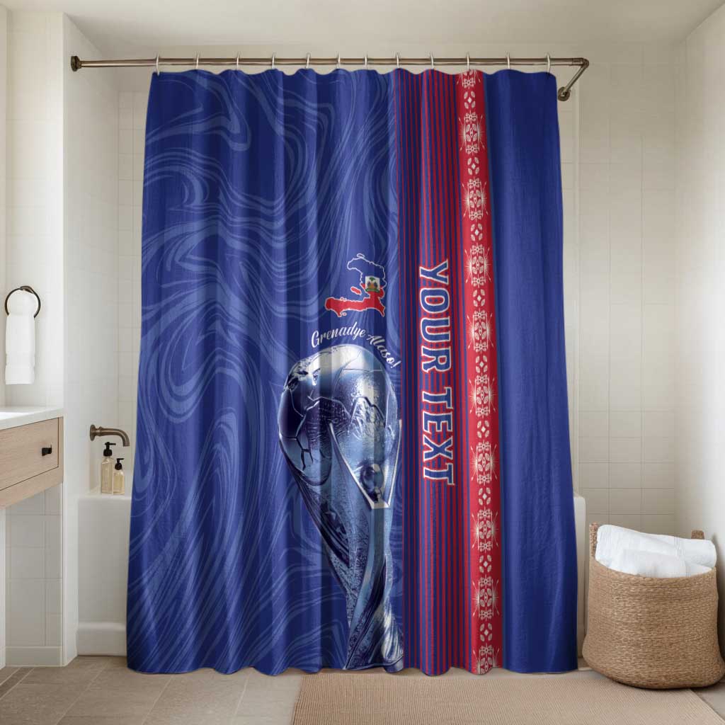 Custom Afro-Haiti Football Bathroom Set 2026 Grenadye Alaso Blue Version - Wonder Print Shop