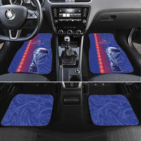 Custom Afro-Haiti Football Car Mats 2026 Grenadye Alaso Blue Version - Wonder Print Shop