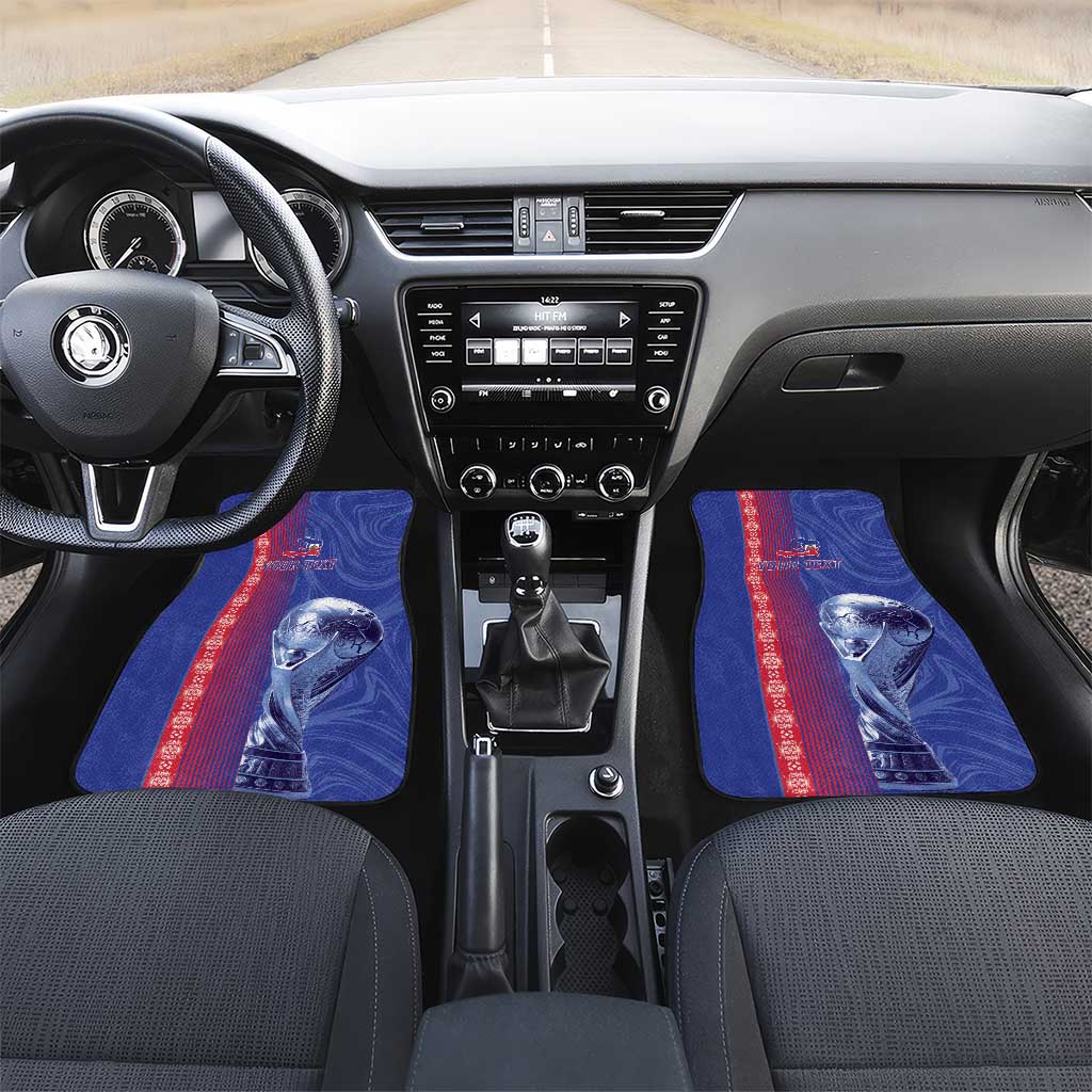 Custom Afro-Haiti Football Car Mats 2026 Grenadye Alaso Blue Version - Wonder Print Shop
