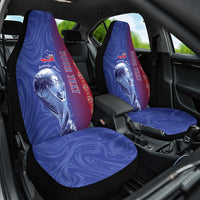 Custom Afro-Haiti Football Car Seat Cover 2026 Grenadye Alaso Blue Version - Wonder Print Shop