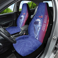 Custom Afro-Haiti Football Car Seat Cover 2026 Grenadye Alaso Blue Version - Wonder Print Shop