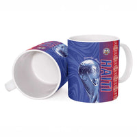 Custom Afro-Haiti Football Ceramic Mug 2026 Grenadye Alaso Blue Version - Wonder Print Shop