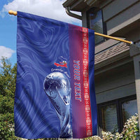 Custom Afro-Haiti Football Garden Flag 2026 Grenadye Alaso Blue Version - Wonder Print Shop