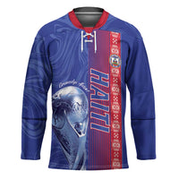 Custom Afro-Haiti Football Hockey Jersey 2026 Grenadye Alaso Blue Version - Wonder Print Shop