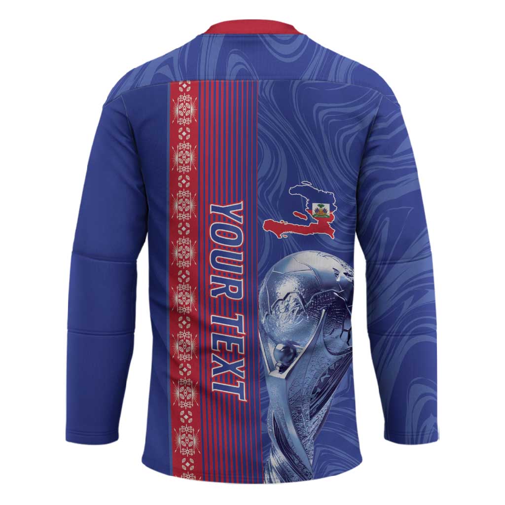 Custom Afro-Haiti Football Hockey Jersey 2026 Grenadye Alaso Blue Version - Wonder Print Shop