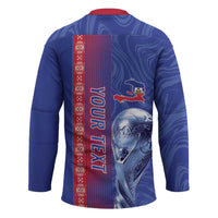 Custom Afro-Haiti Football Hockey Jersey 2026 Grenadye Alaso Blue Version - Wonder Print Shop