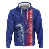 Custom Afro-Haiti Football Hoodie 2026 Grenadye Alaso Blue Version - Wonder Print Shop