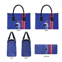 Custom Afro-Haiti Football Leather Bag 2026 Grenadye Alaso Blue Version - Wonder Print Shop