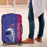 Custom Afro-Haiti Football Luggage Cover 2026 Grenadye Alaso Blue Version - Wonder Print Shop