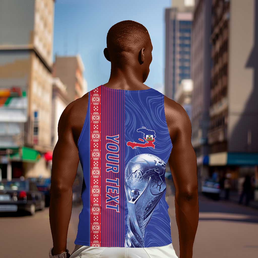 Custom Afro-Haiti Football Men Tank Top 2026 Grenadye Alaso Blue Version - Wonder Print Shop