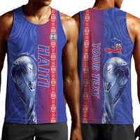 Custom Afro-Haiti Football Men Tank Top 2026 Grenadye Alaso Blue Version - Wonder Print Shop