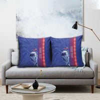 Custom Afro-Haiti Football Pillow Cover 2026 Grenadye Alaso Blue Version - Wonder Print Shop