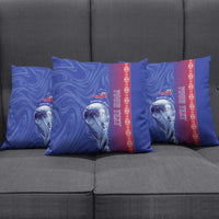 Custom Afro-Haiti Football Pillow Cover 2026 Grenadye Alaso Blue Version - Wonder Print Shop