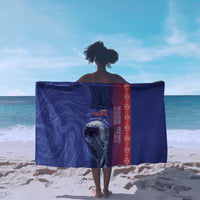 Custom Afro-Haiti Football Sarong 2026 Grenadye Alaso Blue Version - Wonder Print Shop