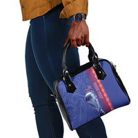 Custom Afro-Haiti Football Shoulder Handbag 2026 Grenadye Alaso Blue Version - Wonder Print Shop